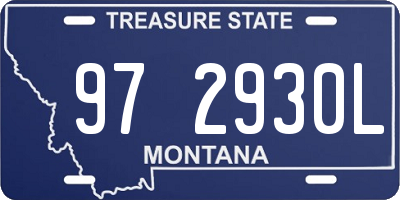 MT license plate 972930L