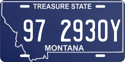 MT license plate 972930Y