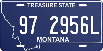 MT license plate 972956L