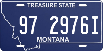 MT license plate 972976I