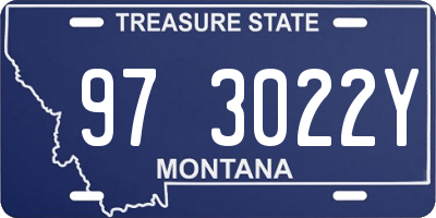 MT license plate 973022Y
