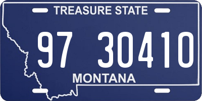 MT license plate 973041O