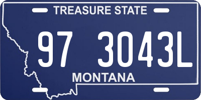 MT license plate 973043L