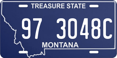 MT license plate 973048C