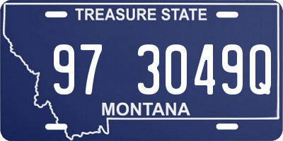 MT license plate 973049Q