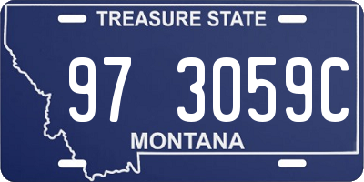 MT license plate 973059C