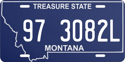 MT license plate 973082L