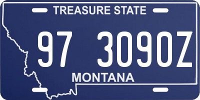 MT license plate 973090Z
