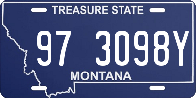 MT license plate 973098Y