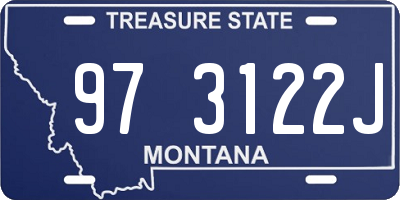 MT license plate 973122J