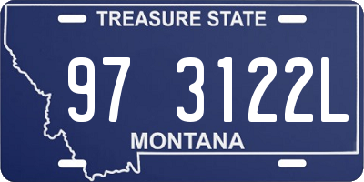 MT license plate 973122L