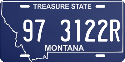 MT license plate 973122R