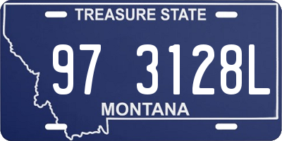 MT license plate 973128L
