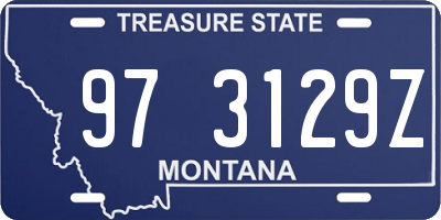 MT license plate 973129Z