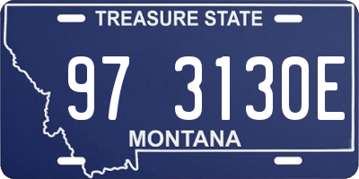 MT license plate 973130E