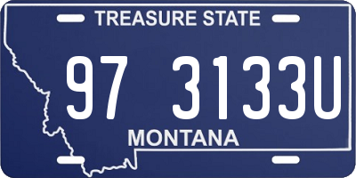 MT license plate 973133U