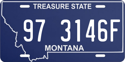 MT license plate 973146F