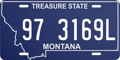 MT license plate 973169L