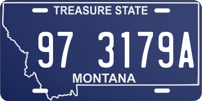 MT license plate 973179A