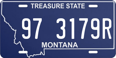 MT license plate 973179R
