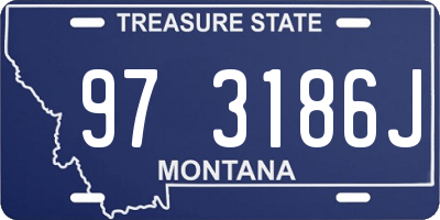 MT license plate 973186J