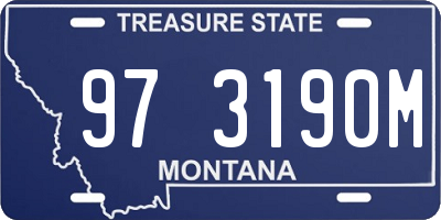 MT license plate 973190M
