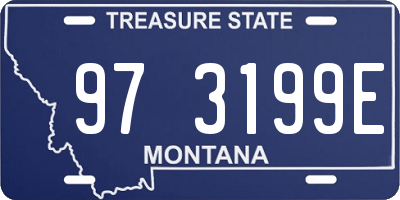 MT license plate 973199E
