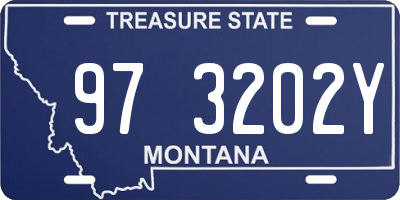 MT license plate 973202Y