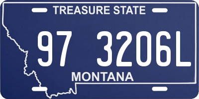 MT license plate 973206L