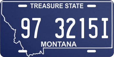 MT license plate 973215I