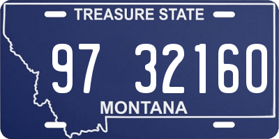 MT license plate 973216O
