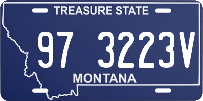 MT license plate 973223V