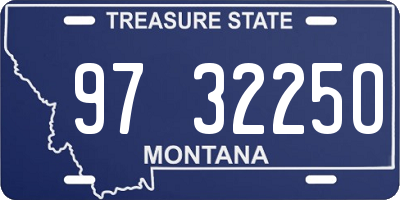 MT license plate 973225O