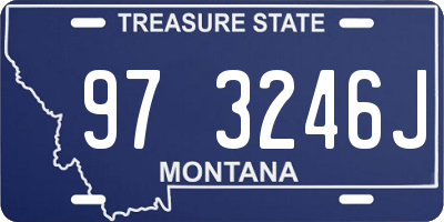 MT license plate 973246J