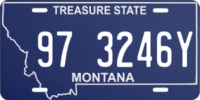 MT license plate 973246Y