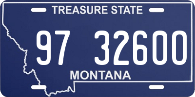MT license plate 973260O