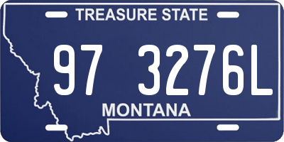 MT license plate 973276L