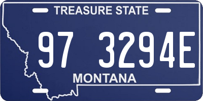 MT license plate 973294E