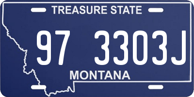 MT license plate 973303J