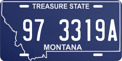 MT license plate 973319A