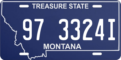 MT license plate 973324I