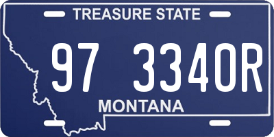 MT license plate 973340R