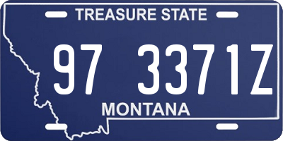 MT license plate 973371Z