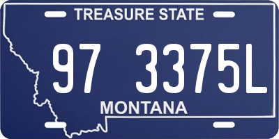 MT license plate 973375L