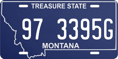 MT license plate 973395G