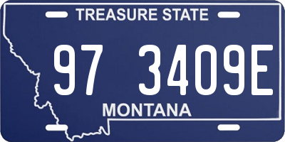 MT license plate 973409E