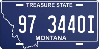 MT license plate 973440I