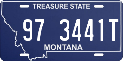 MT license plate 973441T