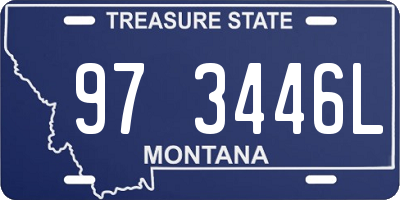 MT license plate 973446L