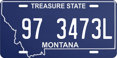 MT license plate 973473L